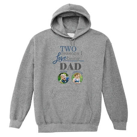Reasons Why™ Photo Sweatshirt - Hooded - Gray - S - 2 Photos