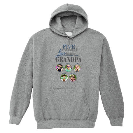 Reasons Why™ Photo Sweatshirt - Hooded - Gray - M - 5 Photos