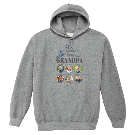 Reasons Why™ Photo Sweatshirt - Hooded - Gray - S - 6 Photos