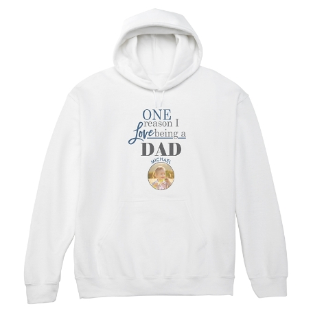 Reasons Why™ Photo Sweatshirt - Hooded - White - XL - 1 Photo