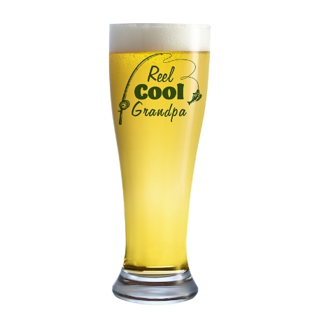 Reel Cool Fishing Pilsner Glass - Green