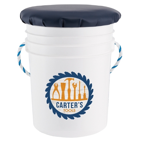 Tool Time Seated Storage Bucket