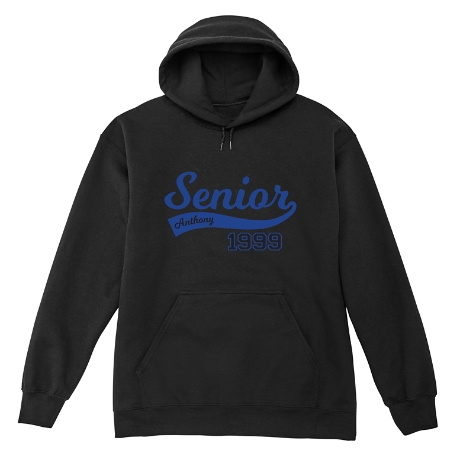 Senior Pride Sweatshirt - Hooded - Black - XL