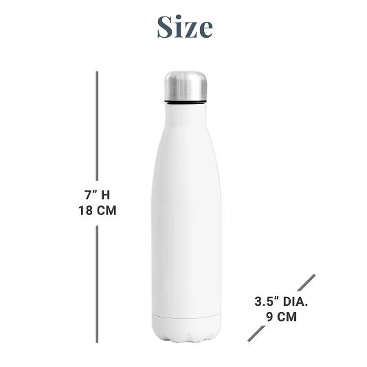  Stephen Joseph Stainless Steel Water Bottles, 18 OZ