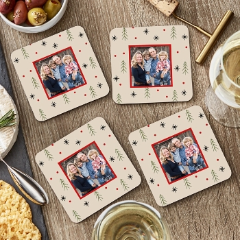 Winter Fun Photo Coasters