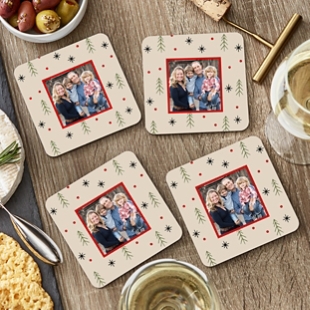 Winter Fun Photo Coasters