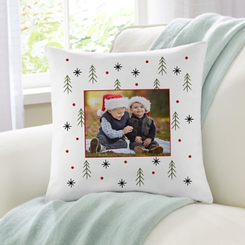 Winter Fun Photo Throw Pillow