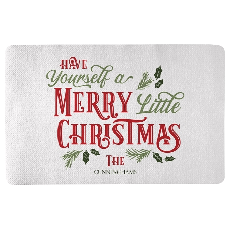 Merry Little Christmas Doormat - 17x27