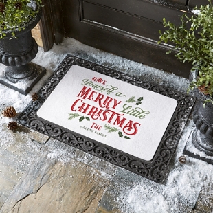 Merry Little Christmas Doormat