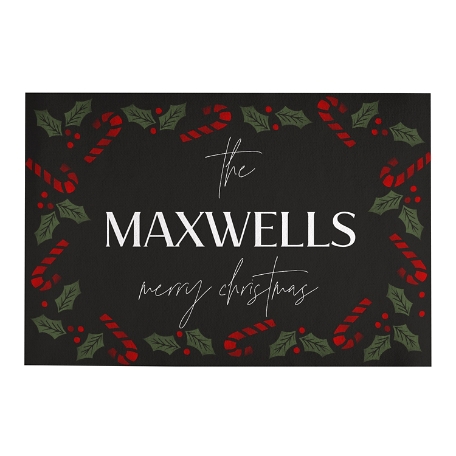 Candy Cane Christmas Doormat - 24x36