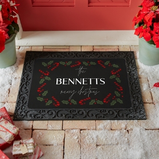 Candy Cane Christmas Doormat