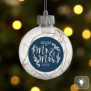 Our First Christmas As Fairy Lights Ornament