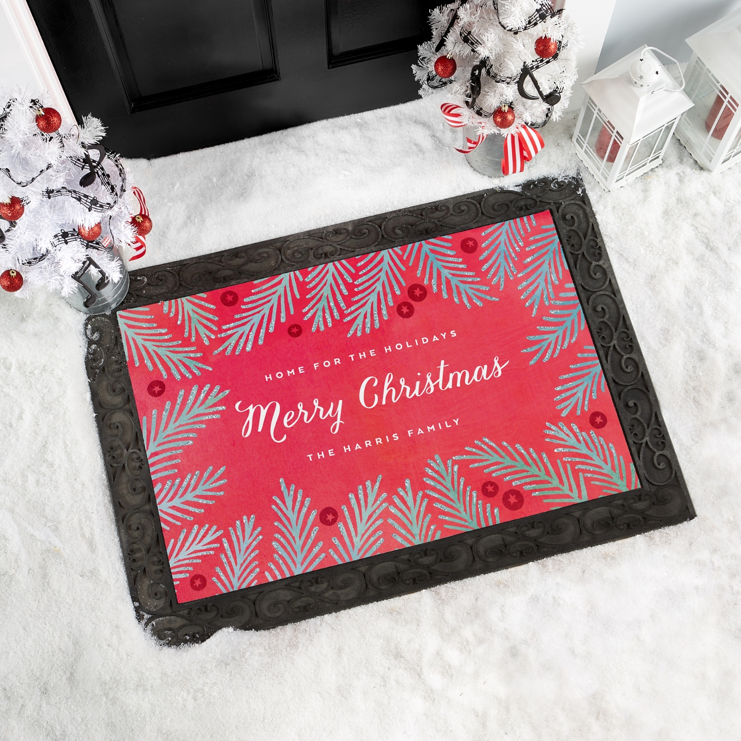 Red Pine Frame Doormat