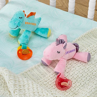 Soft & Snuggly Plush Pacifier Holder