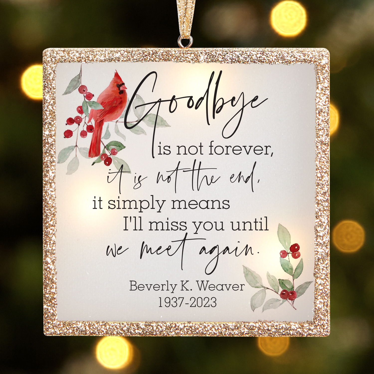 TwinkleBright® LED Until We Meet Again Ornament