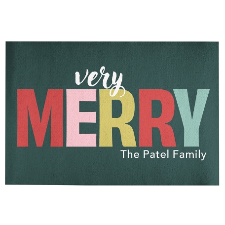 Very Merry Doormat - 24x36
