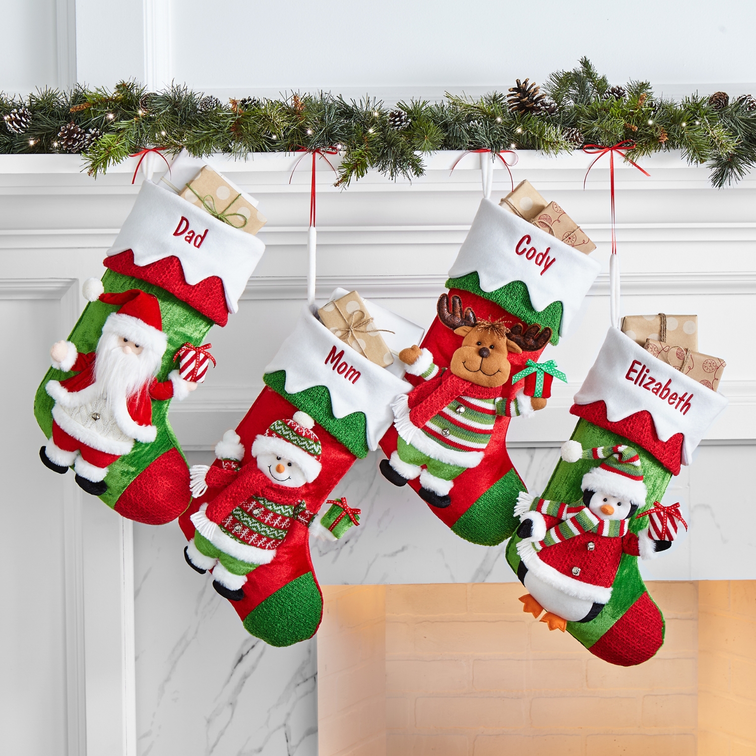 Winter Fun Christmas Character Stocking