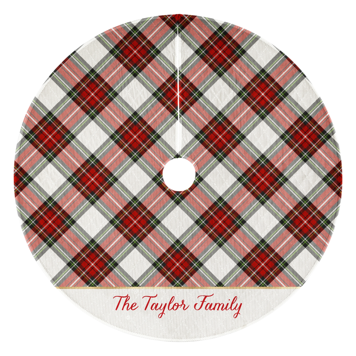Red tartan tree skirt 2025