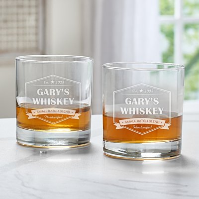 Custom Blend Whiskey Glass Set