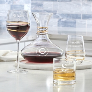 Small Clear Glass Individual Wine Carafe