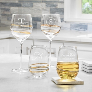 Animal Print Outdoor Stemless Wine Glasses