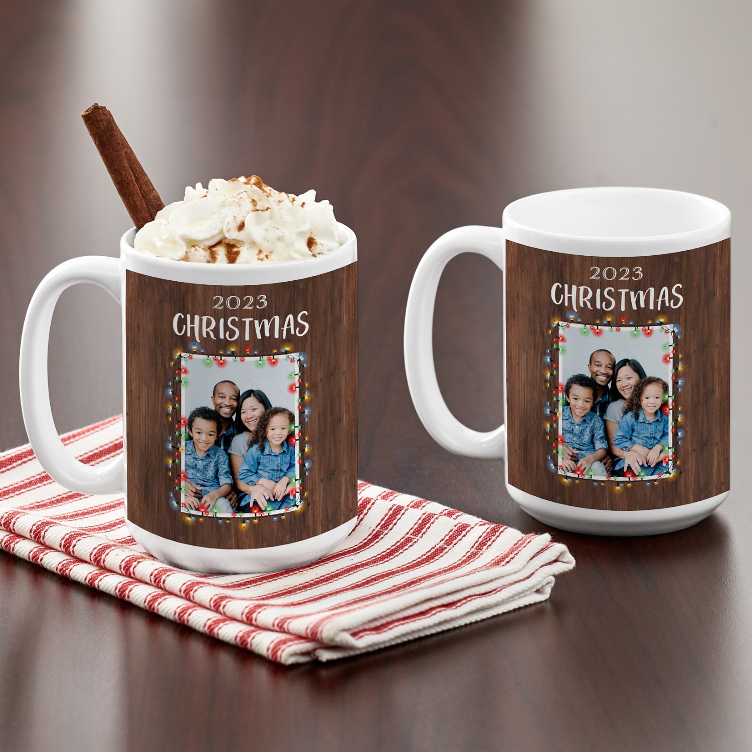 Merry & Bright Photo Mug