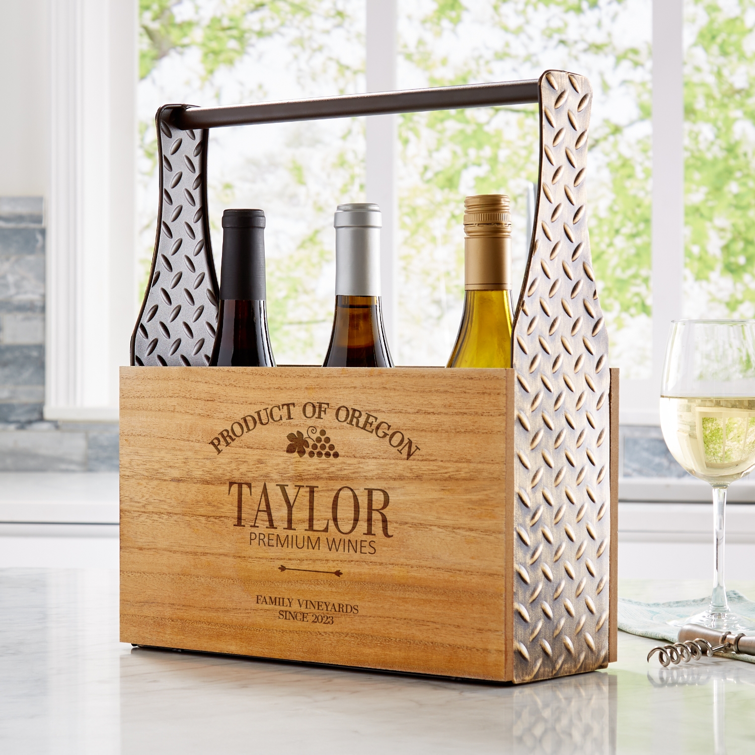 Premium Wines Vineyard Wine Caddy