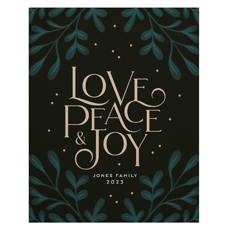 Love Peace & Joy Wall Art - 16x20