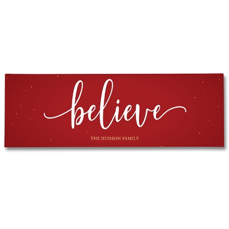 Believe Script Canvas - 9x27