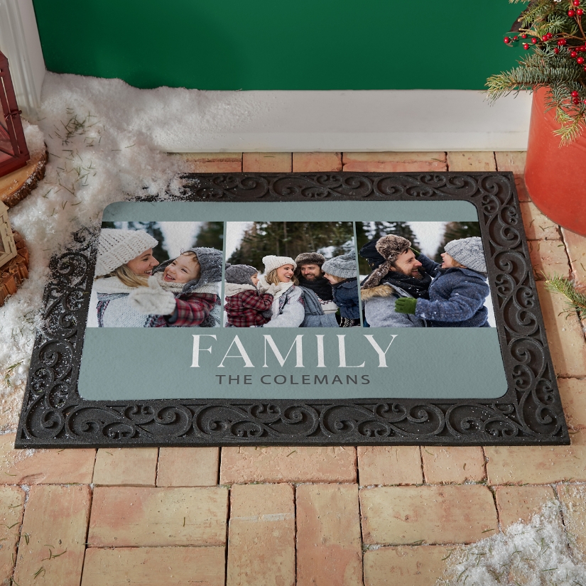Our Family Photo Doormat Personal Creations