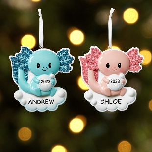 Baby Axolotl Ornament