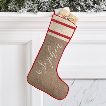 Rustic Christmas Stocking