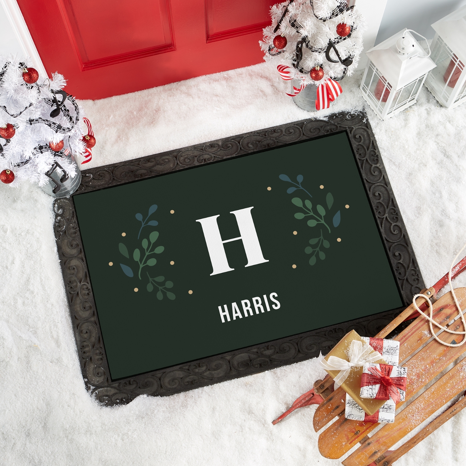 Holly Initial & Name Doormat