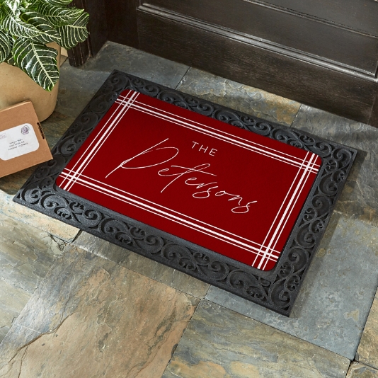 Classic Border Name Doormat Personal Creations