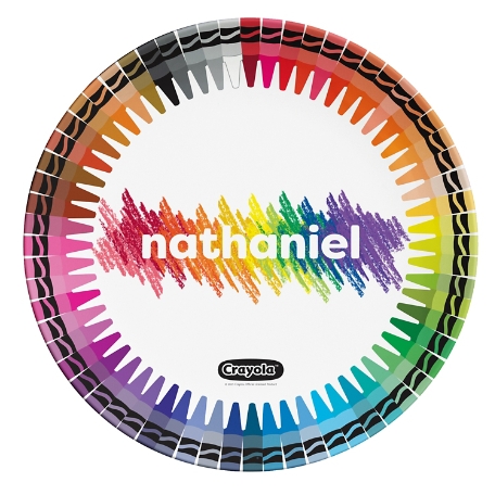 Crayola™ Rainbow Crayons Plate