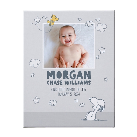 PEANUTS® Baby Happy Days Photo Wall Art-18x24-Gray