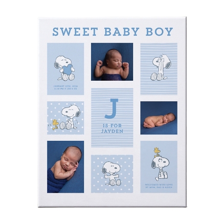 PEANUTS® Baby Love Photo Wall Art-18x24-Blue