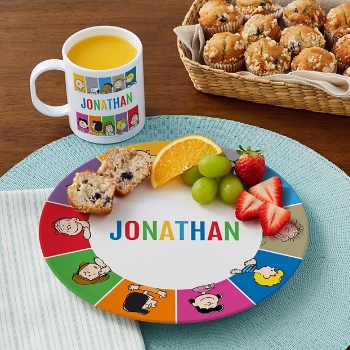 PEANUTS® Gang Colorful Plate and Mug