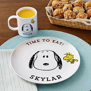 PEANUTS® Snoopy™ and Woodstock Plate and Mug