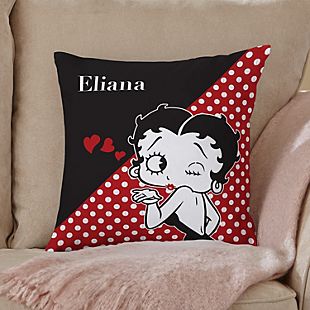 Betty Boop™ Kisses Throw Pillow