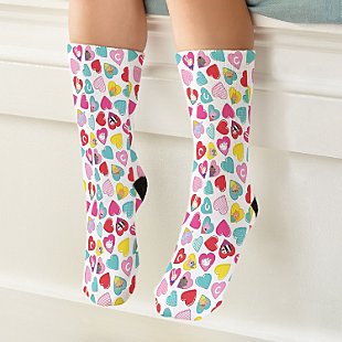 Peppa Pig and Friends Colorful Hearts Socks