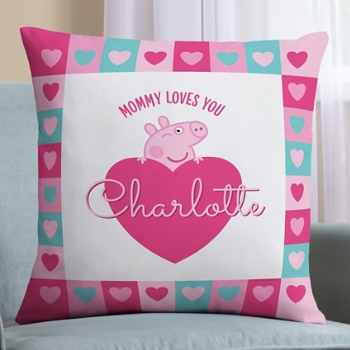 Peppa Pig Heart Throw Pillow