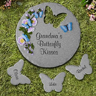 Butterfly Kisses Garden Stone