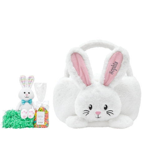 Extra Large Plush Bunny Basket -with Candy