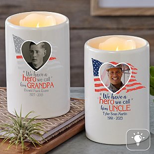 Love and Honor Memorial Photo LED Votive