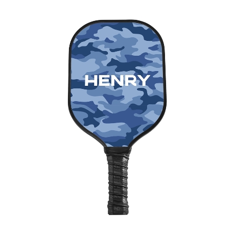 Camo Pickleball Paddle - Black - Blue