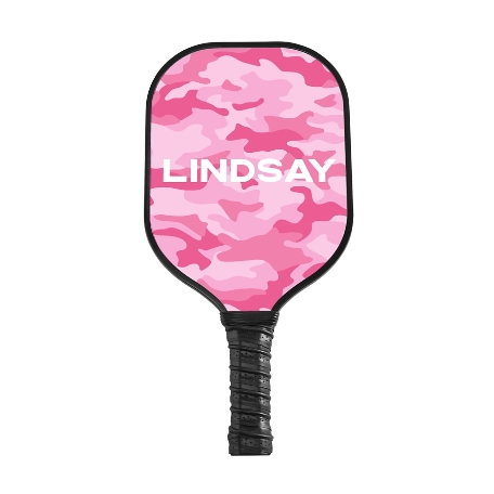 Camo Pickleball Paddle - Black - Pink
