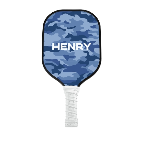 Camo Pickleball Paddle - White - Blue