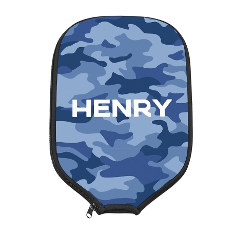 Camo Pickleball Paddle Cover - Blue