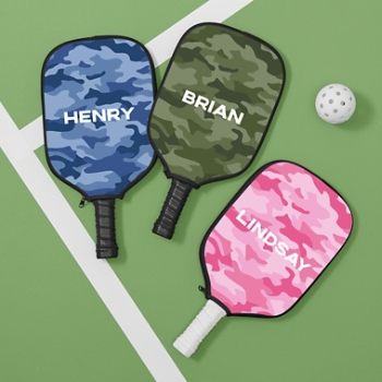 Camo Pickleball Paddle Cover